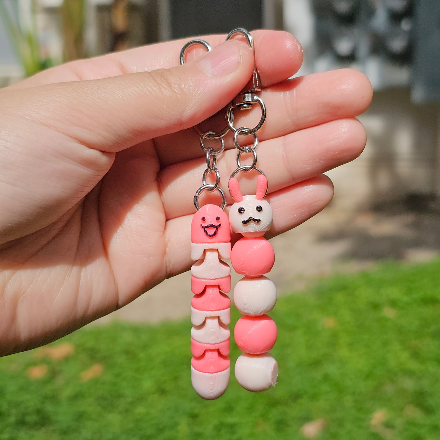 Articulated Worm Keychain