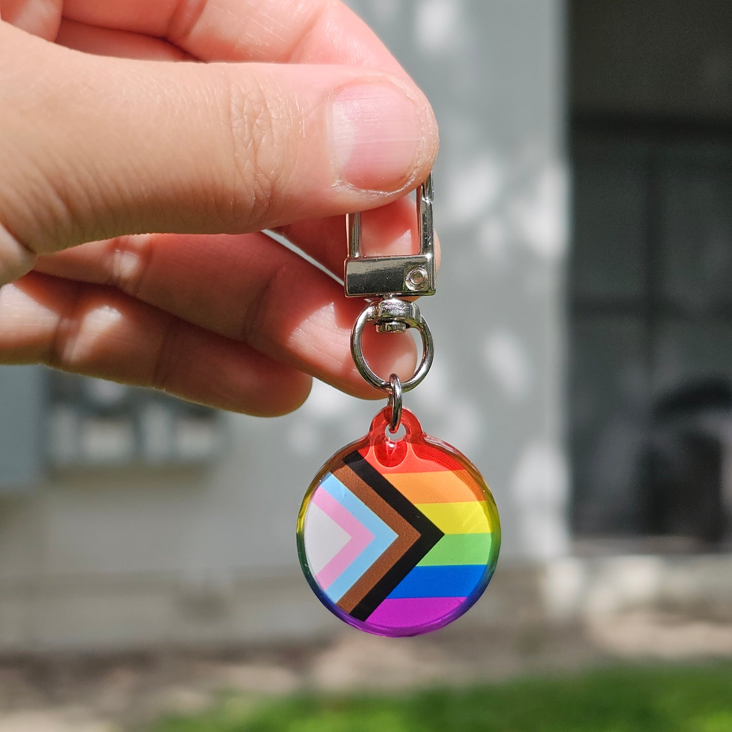 Worry Stone Pride Keychain