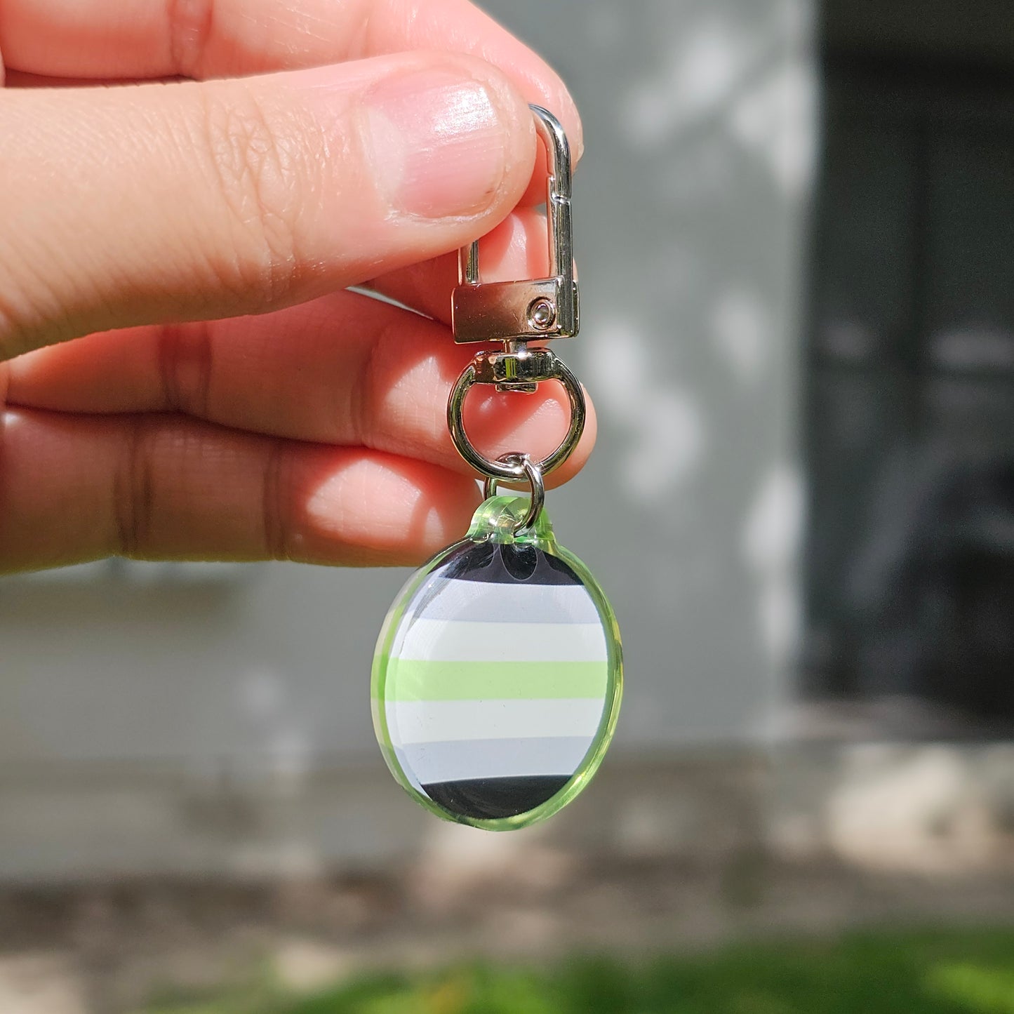 Worry Stone Pride Keychain