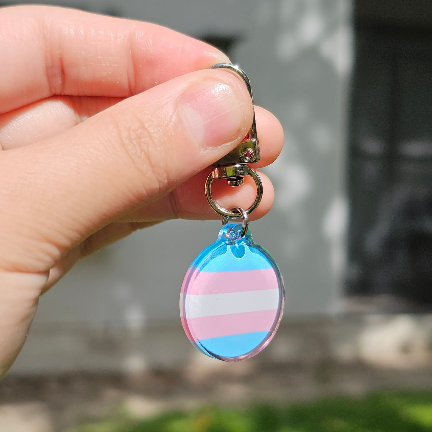 Worry Stone Pride Keychain