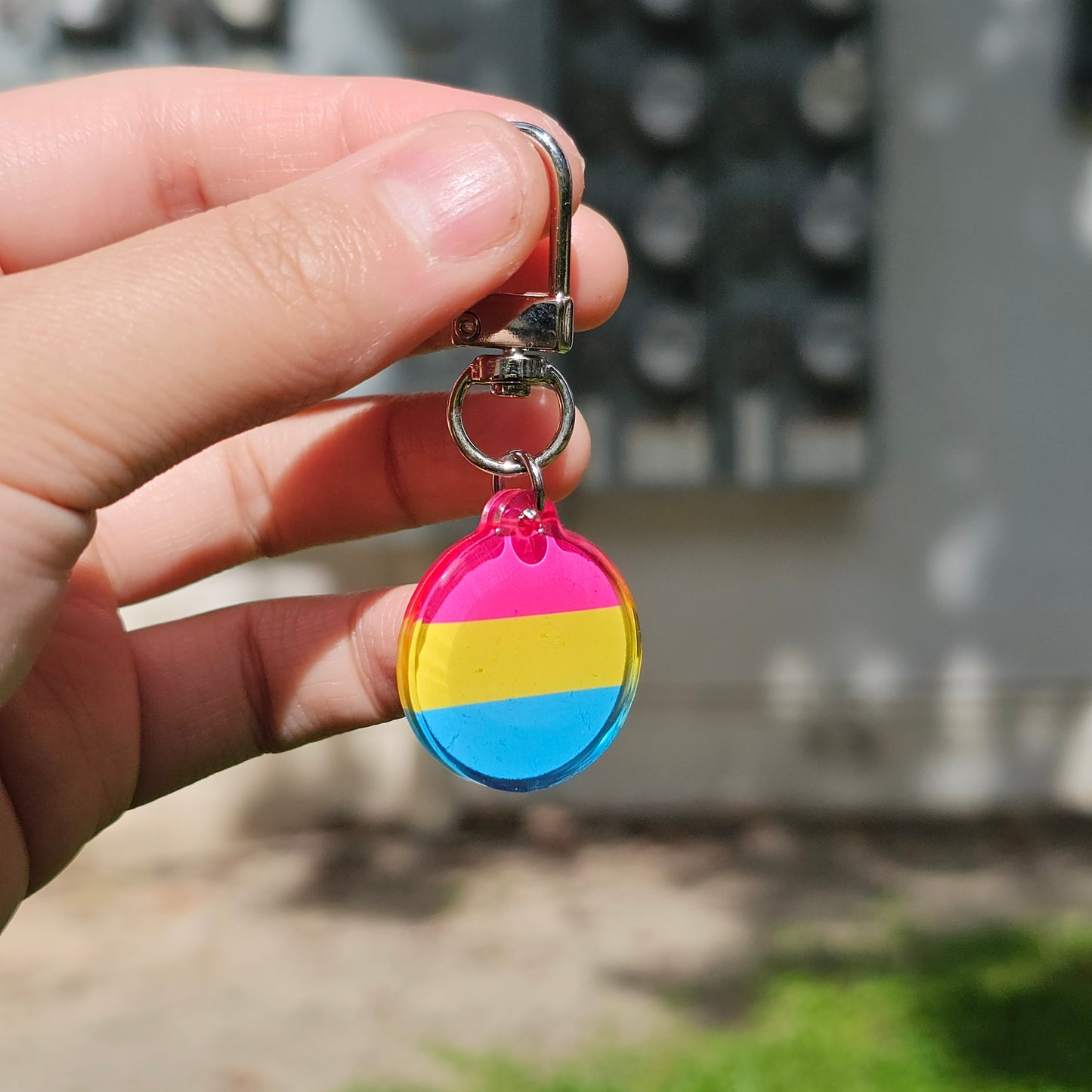 Worry Stone Pride Keychain