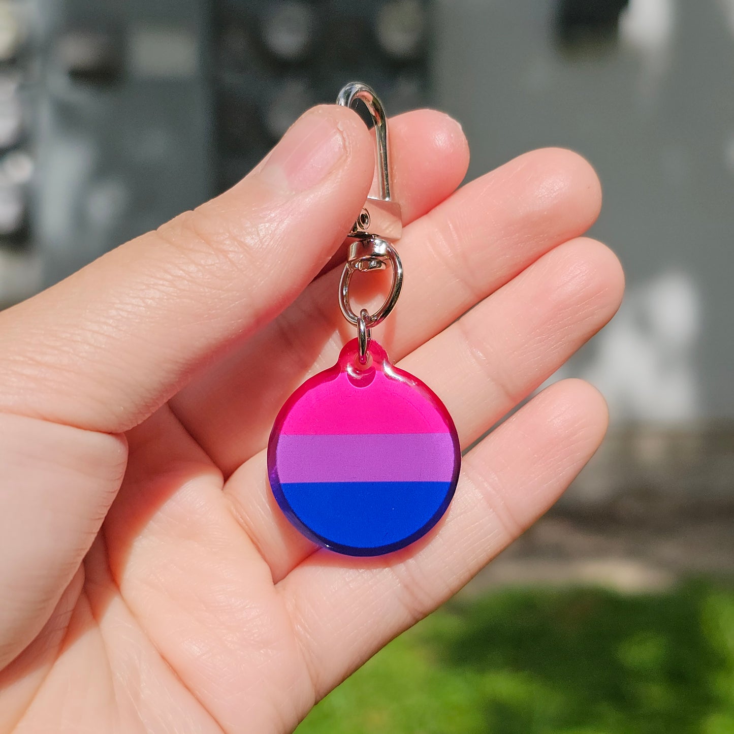 Worry Stone Pride Keychain