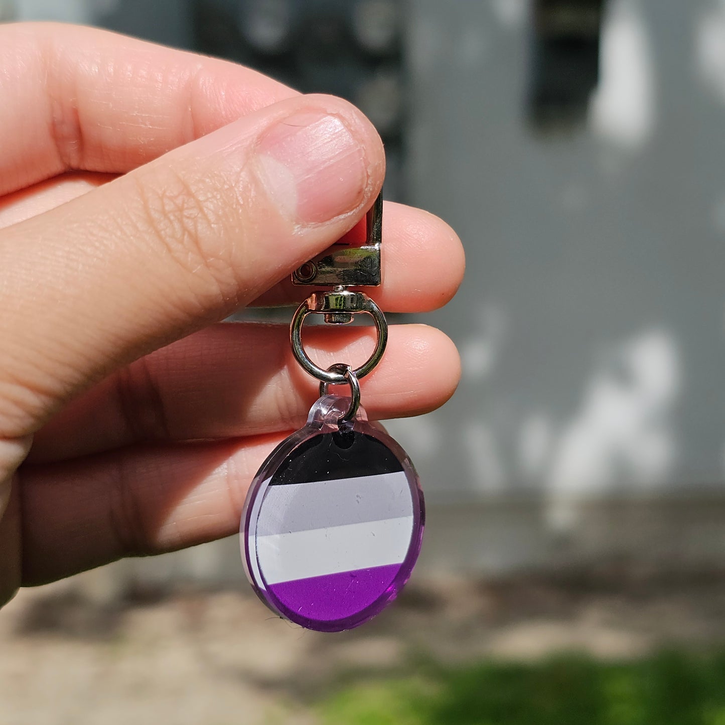 Worry Stone Pride Keychain