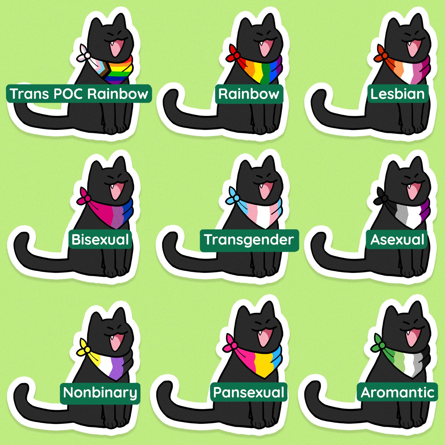 Sitting Pride Cats