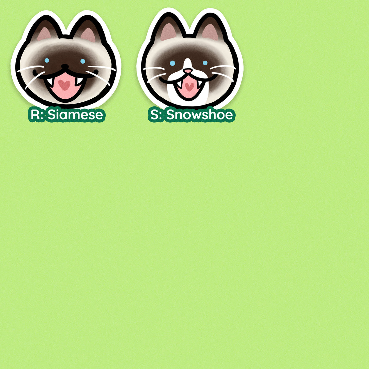 Cat Head Stickers