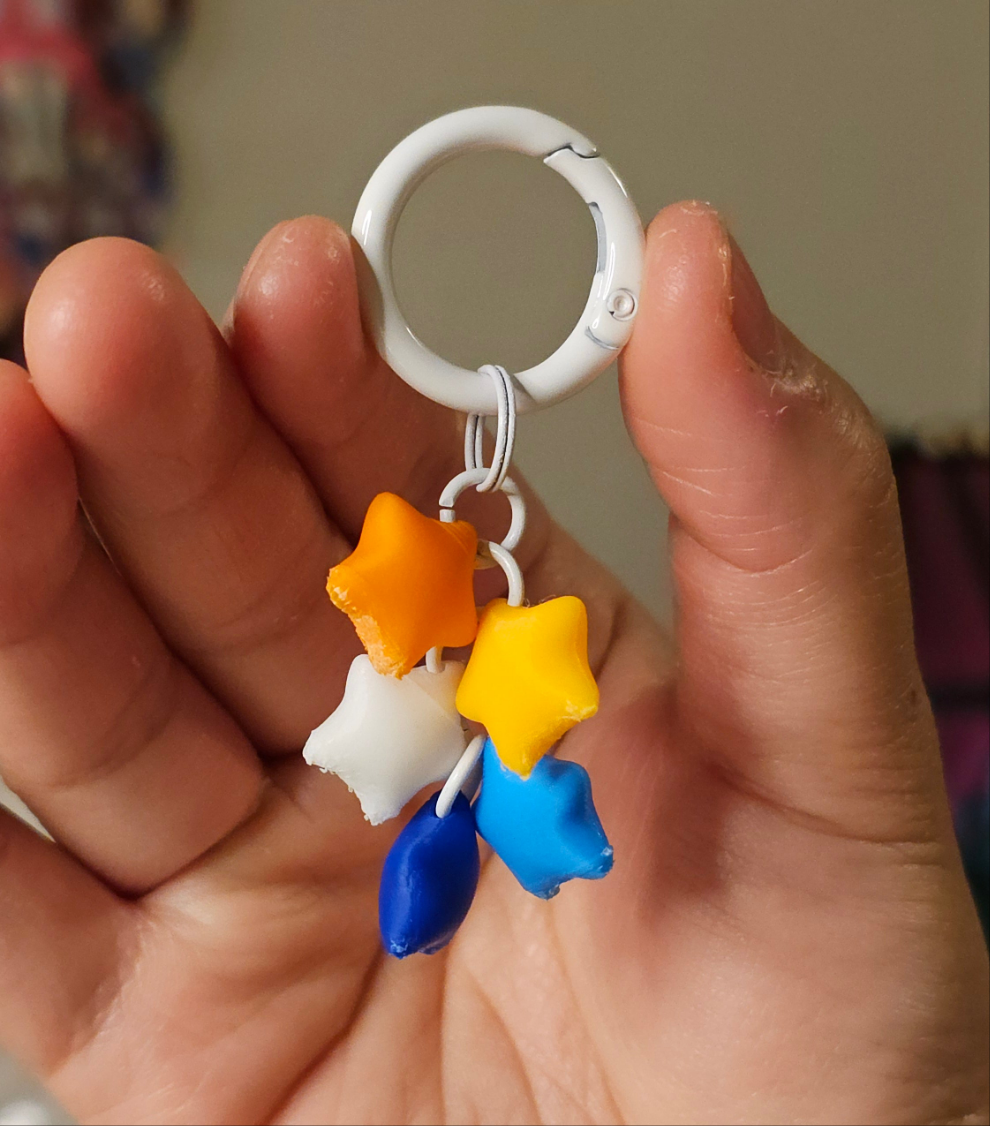 Pride Star Charm Keychains