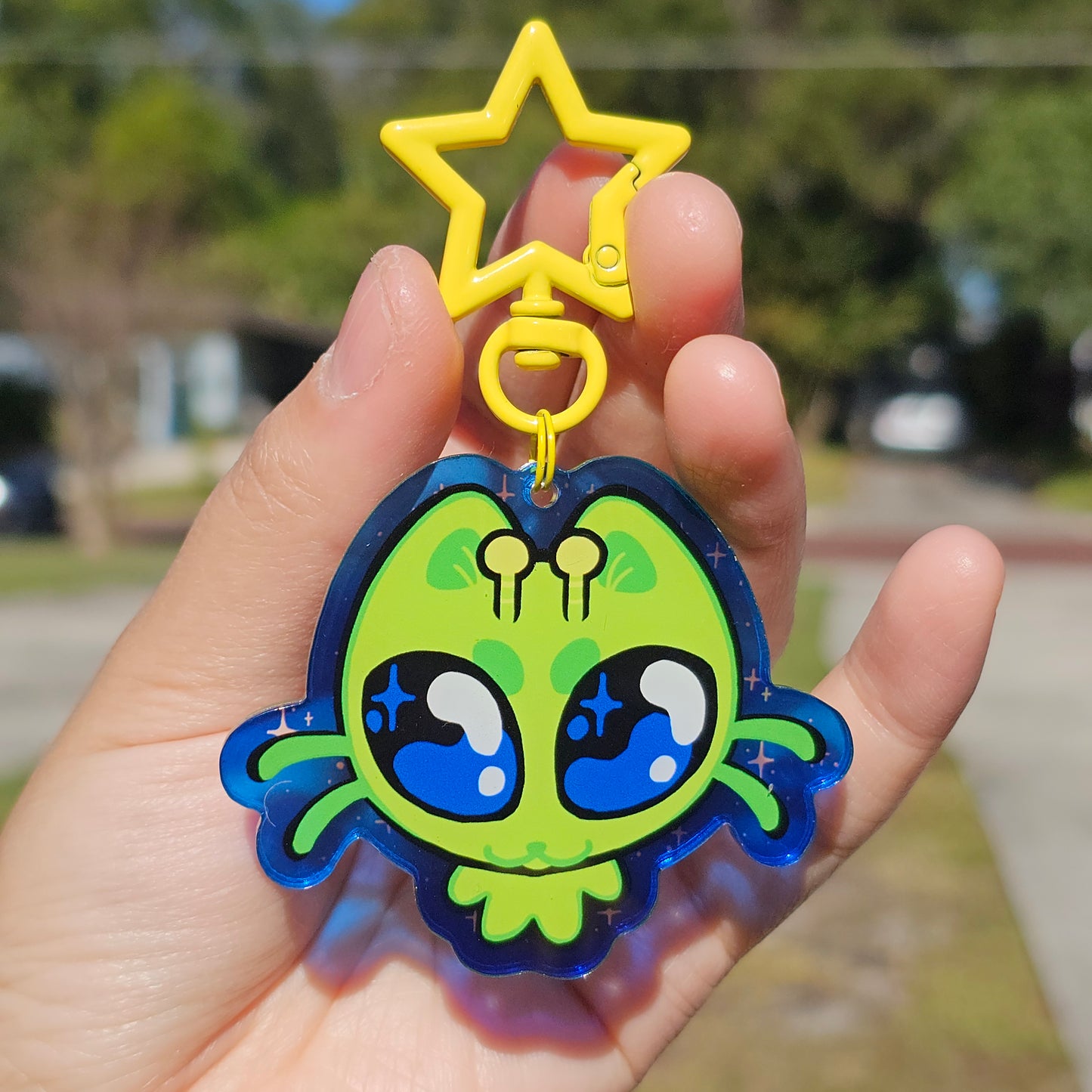 Alien Cat 1 Keychain