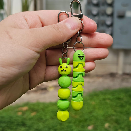 Articulated Worm Keychain