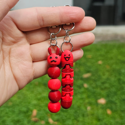 Articulated Worm Keychain