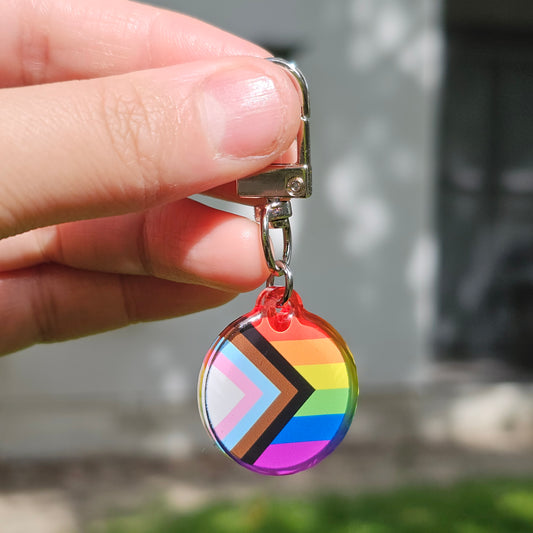 Worry Stone Pride Keychain