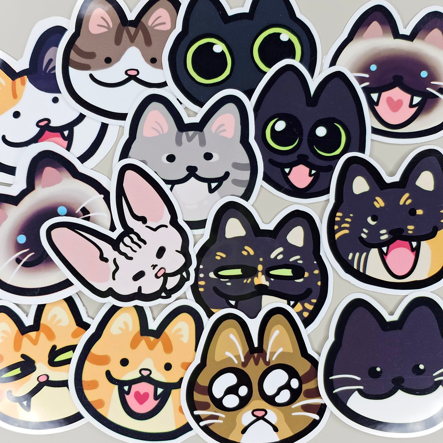 Cat Head Stickers