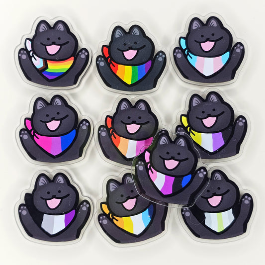 Pride Cat Acrylic Magnets
