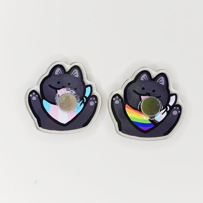 Pride Cat Acrylic Magnets