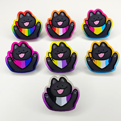 Pride Cat Acrylic Pins