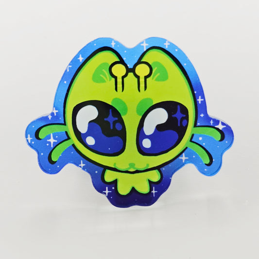 Alien Cat Acrylic Pin