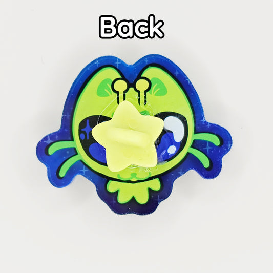 Alien Cat Acrylic Pin