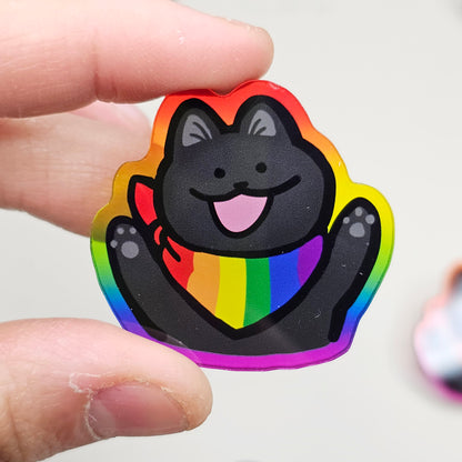 Pride Cat Acrylic Pins