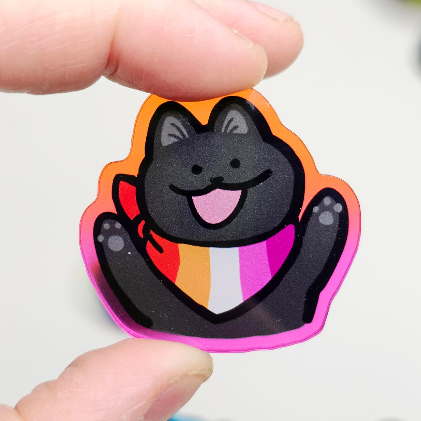 Pride Cat Acrylic Pins