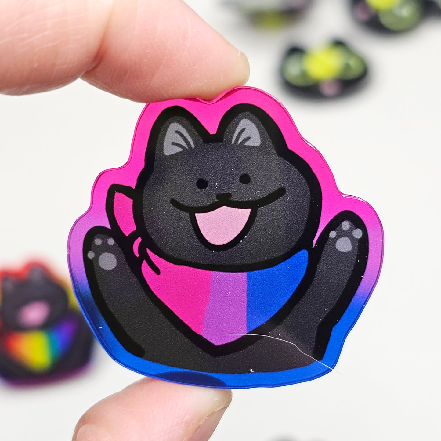 Pride Cat Acrylic Pins