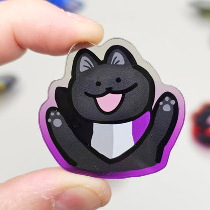 Pride Cat Acrylic Pins