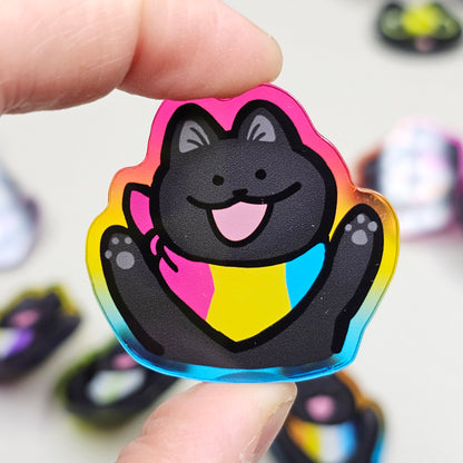 Pride Cat Acrylic Pins