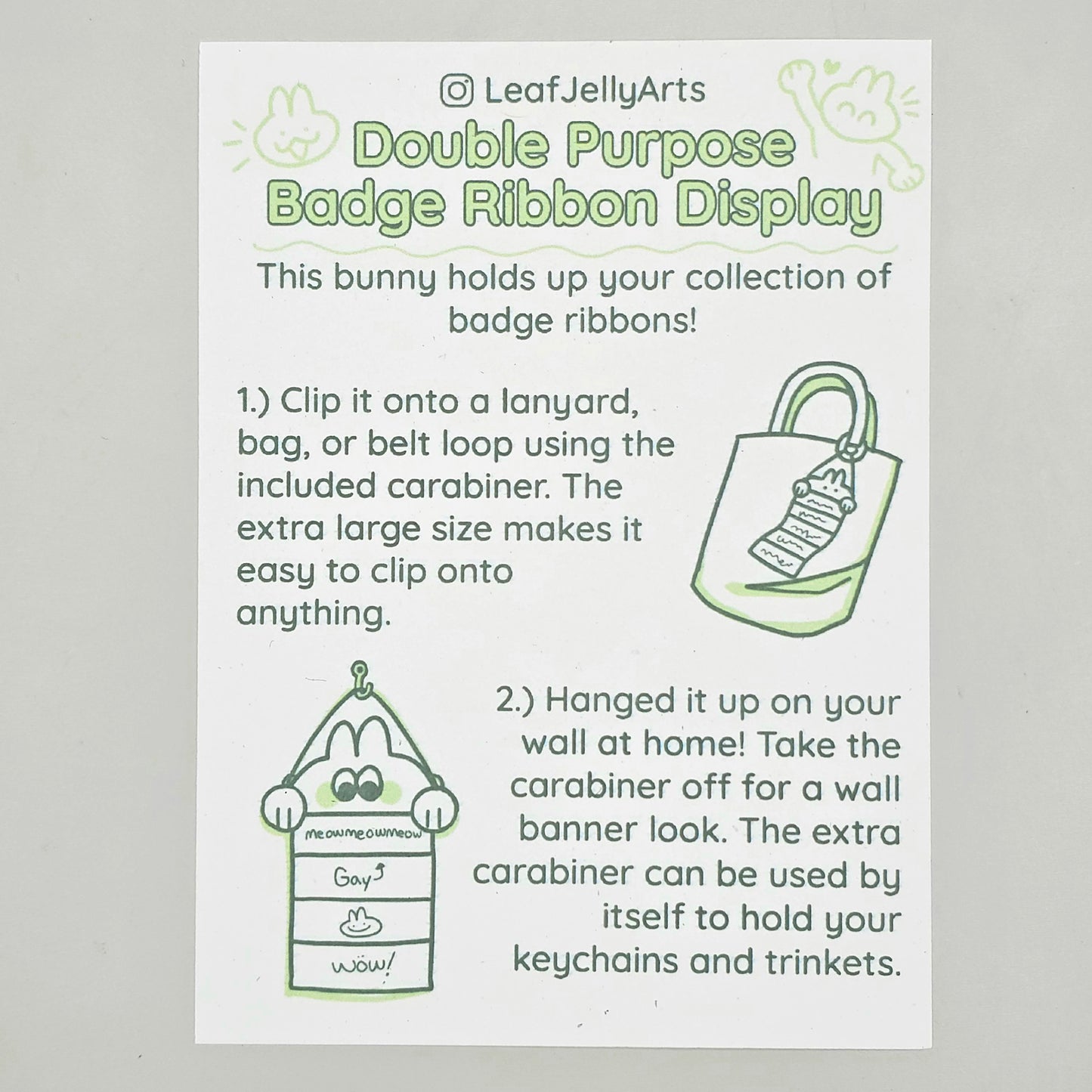 Double Purpose Badge Ribbon Display