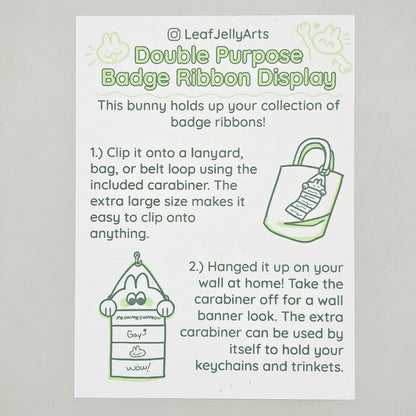 Double Purpose Badge Ribbon Display