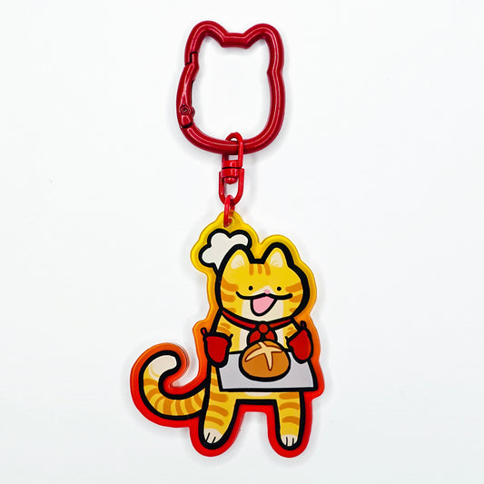 Baker Cat Keychain