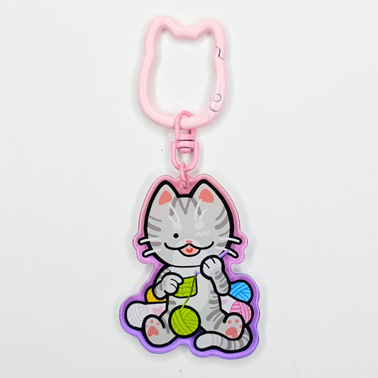 Crochet Cat Keychain