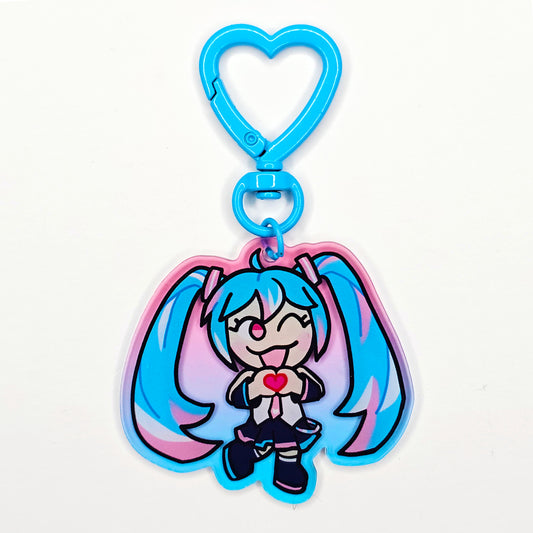 Trans Miku Keychain