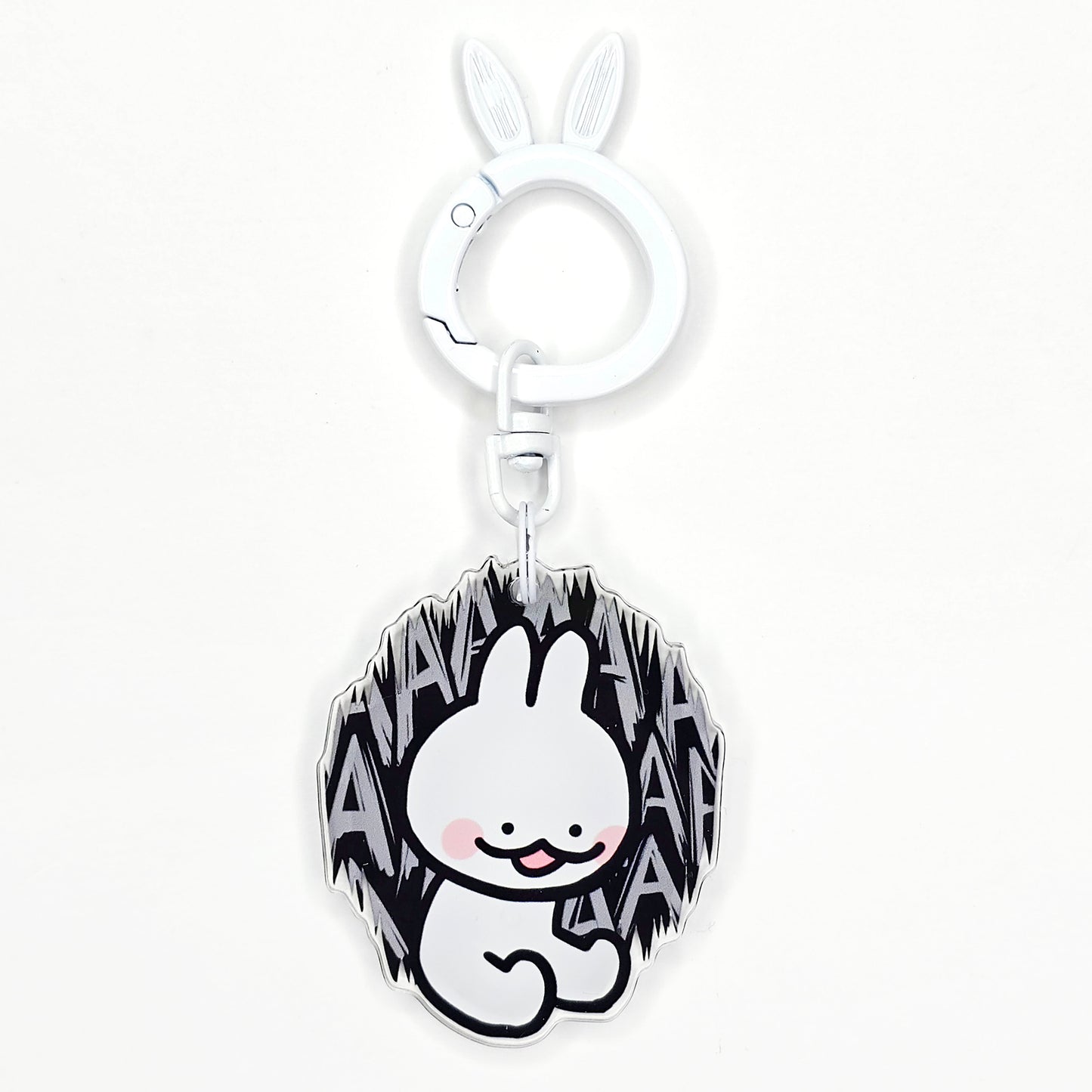 Screaming Bunny Keychain