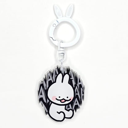 Screaming Bunny Keychain