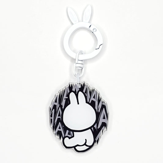 Screaming Bunny Keychain