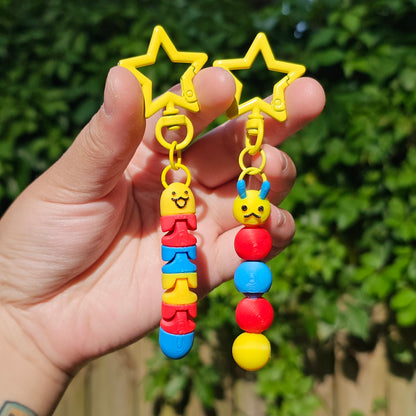 Articulated Worm Keychain