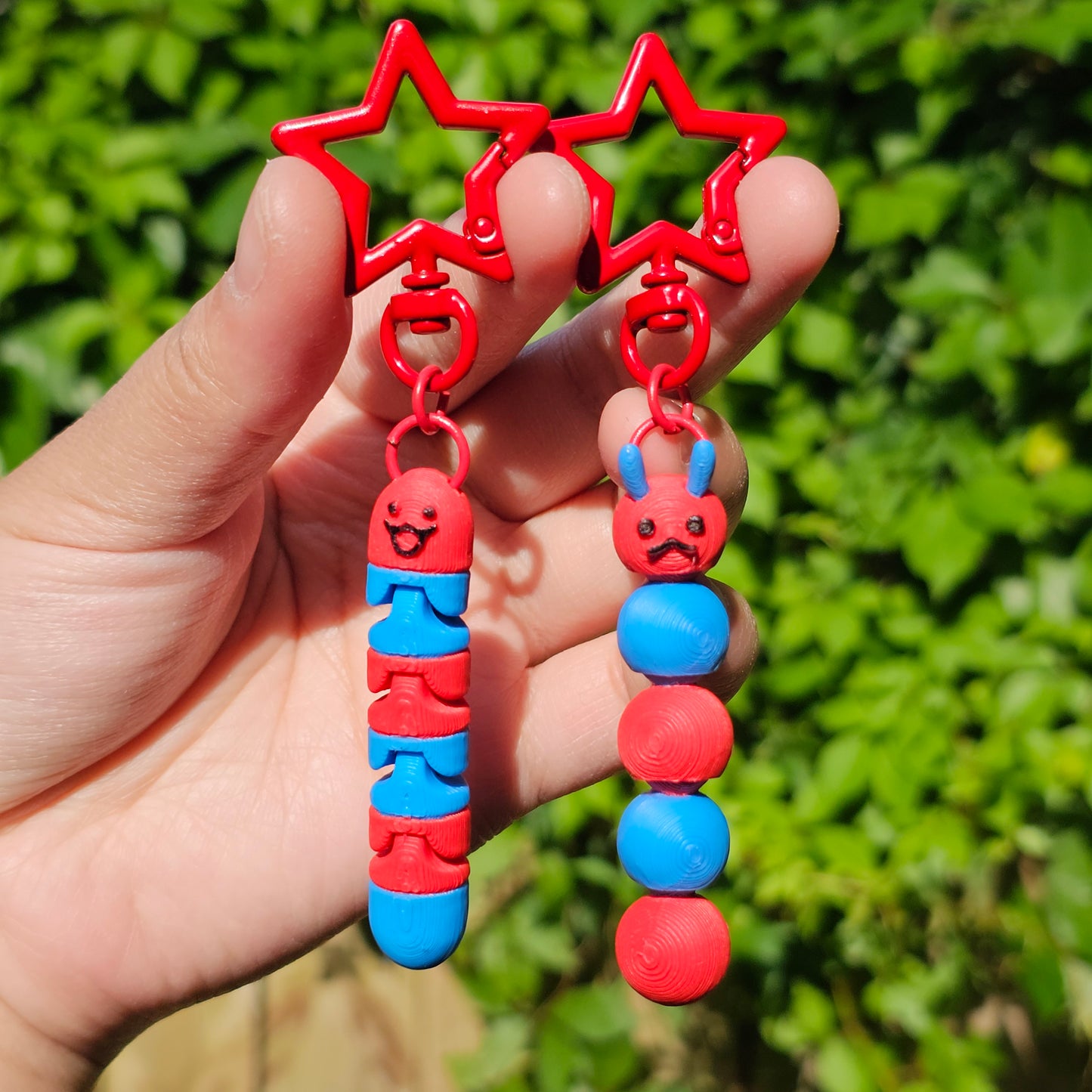 Articulated Worm Keychain