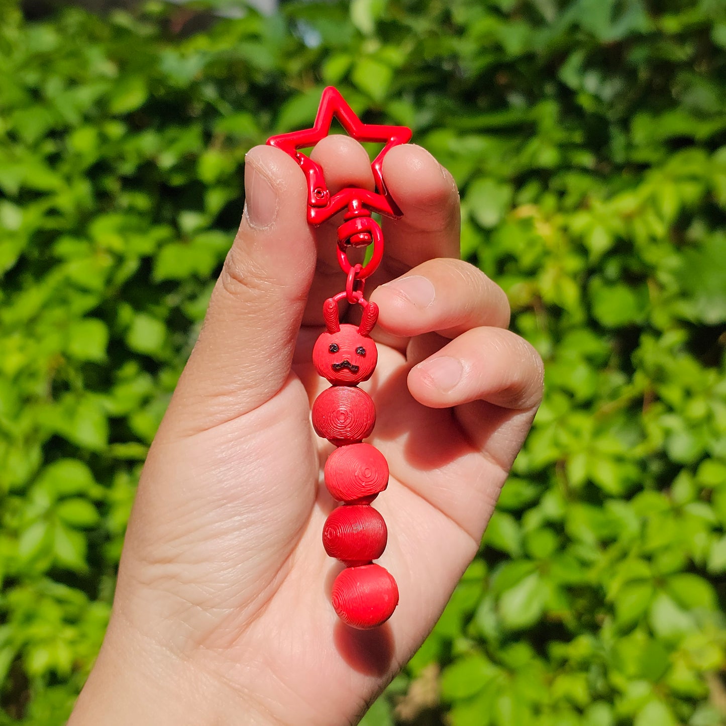 Articulated Worm Keychain