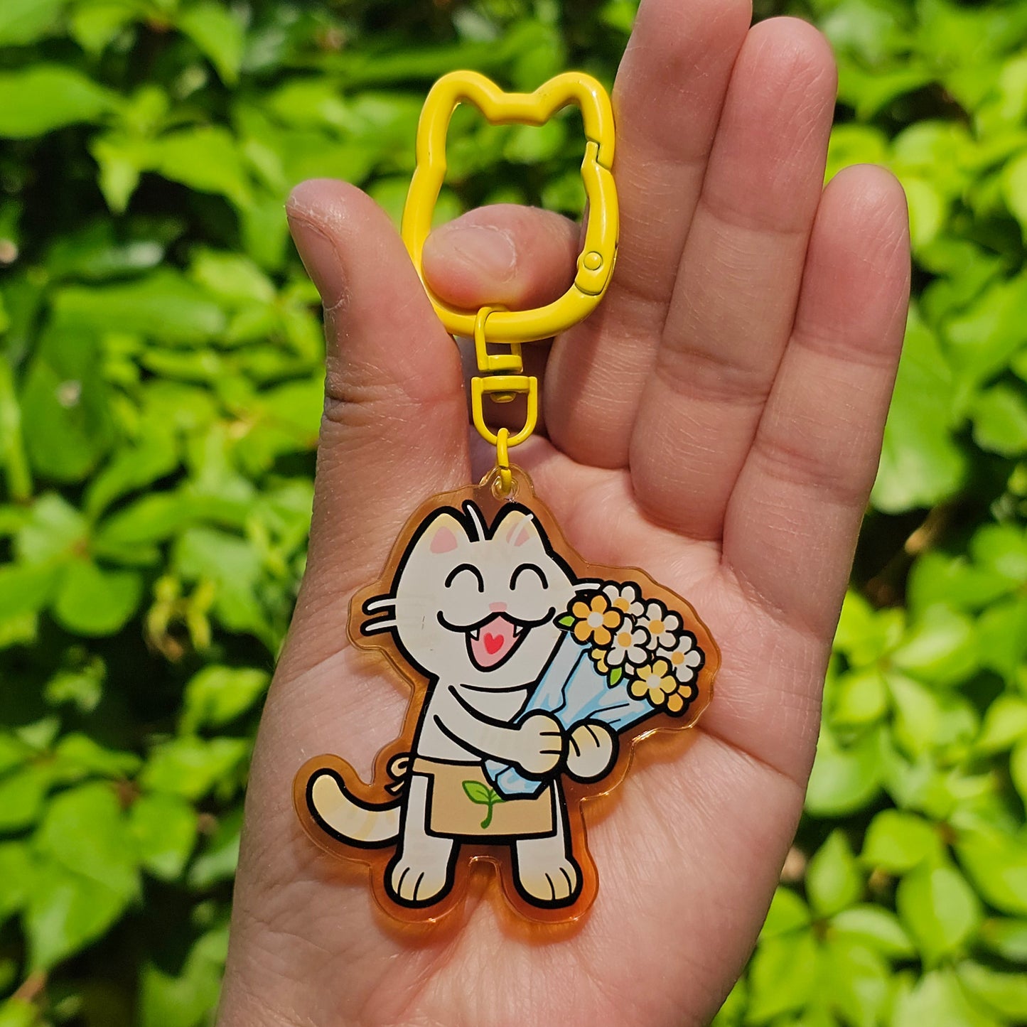 Florist Cat Keychain