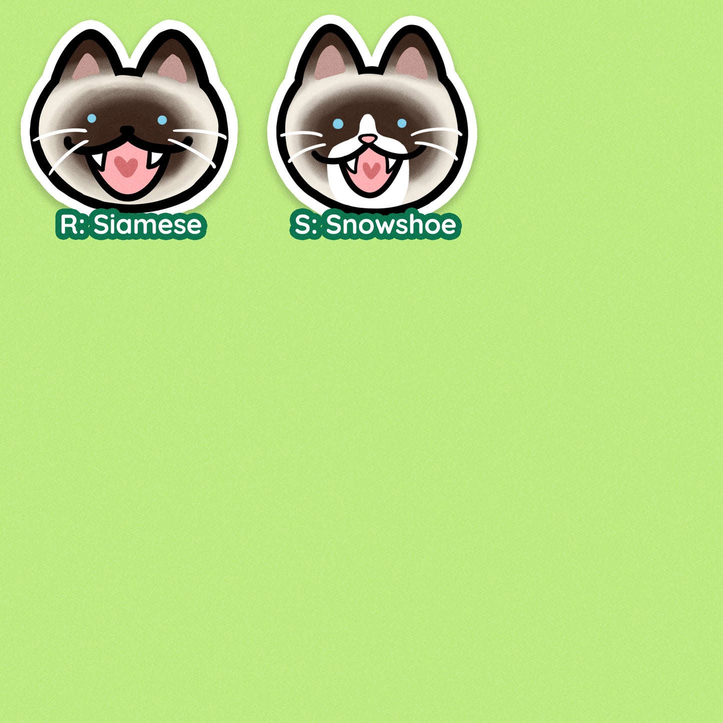 Cat Head Stickers