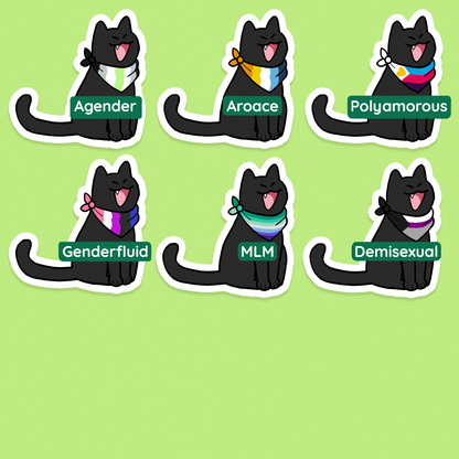 Sitting Pride Cats