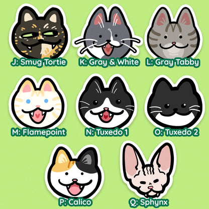 Cat Head Stickers