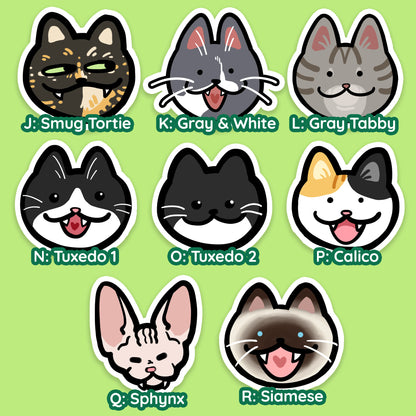 Cat Head Stickers