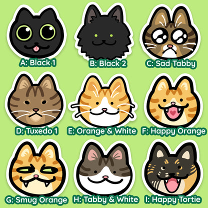 Cat Head Stickers