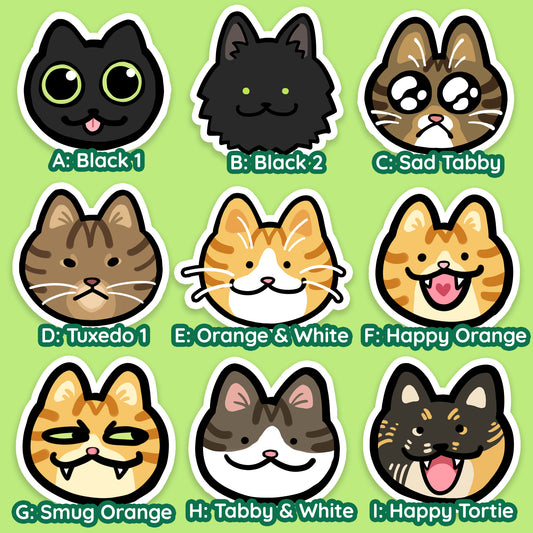 Cat Head Stickers
