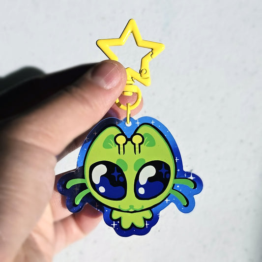 Alien Cat Keychain