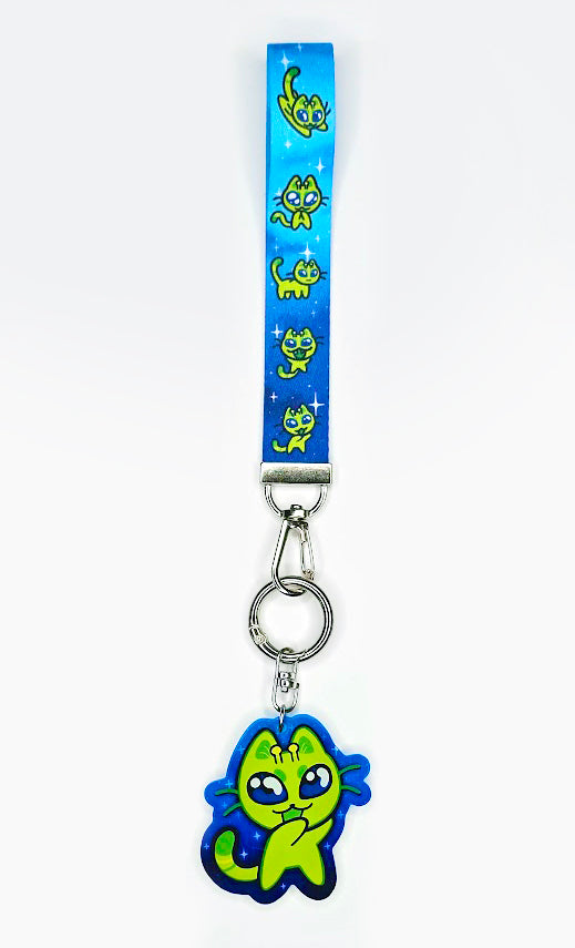 Alien Cat Lanyard