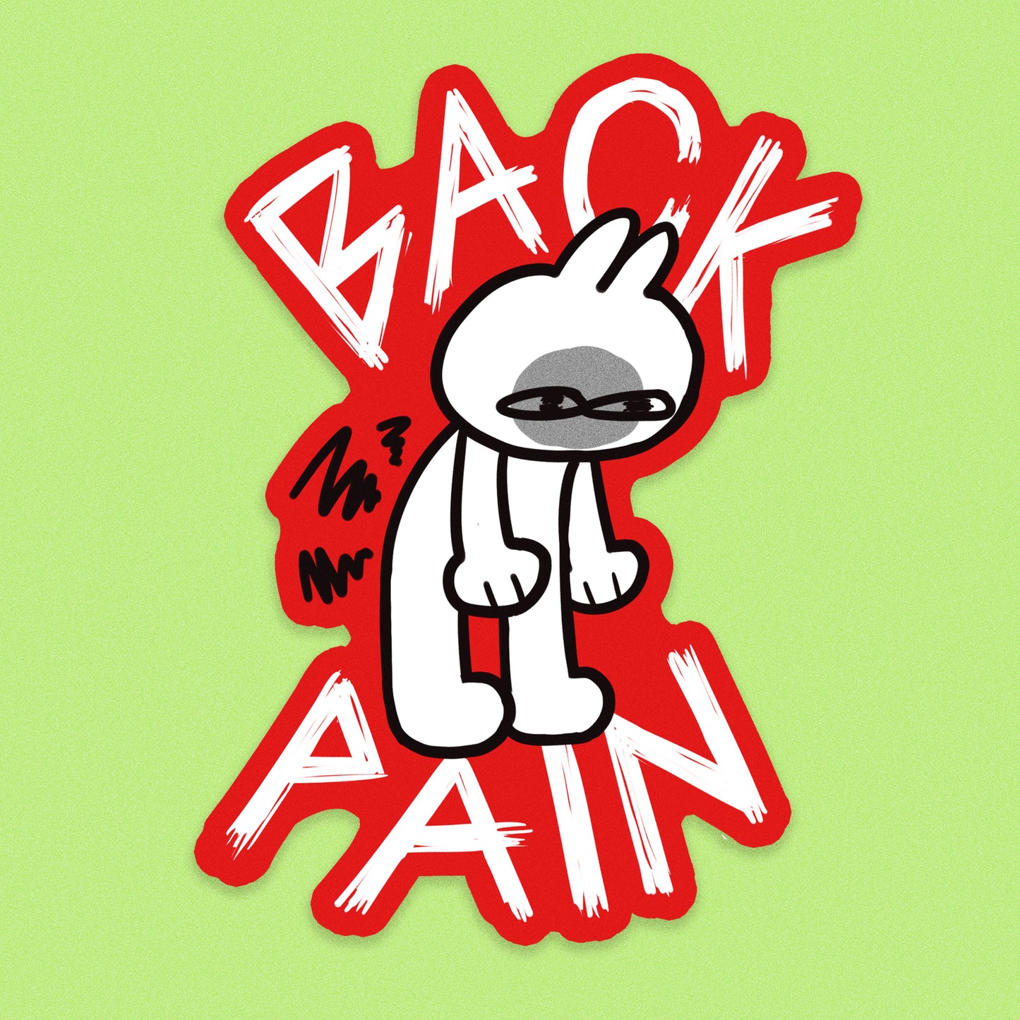 Back Pain Sticker