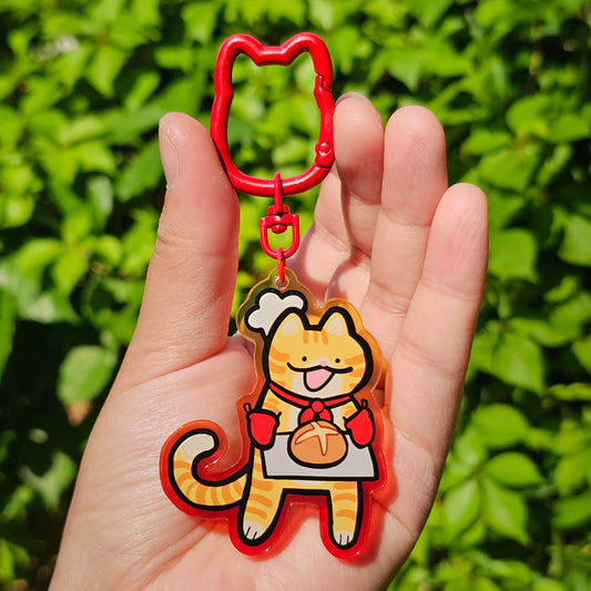 Baker Cat Keychain