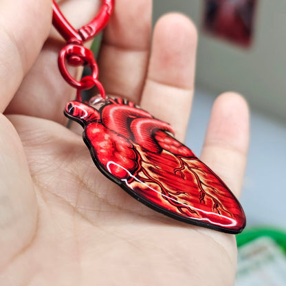 Realistic Heart Keychain