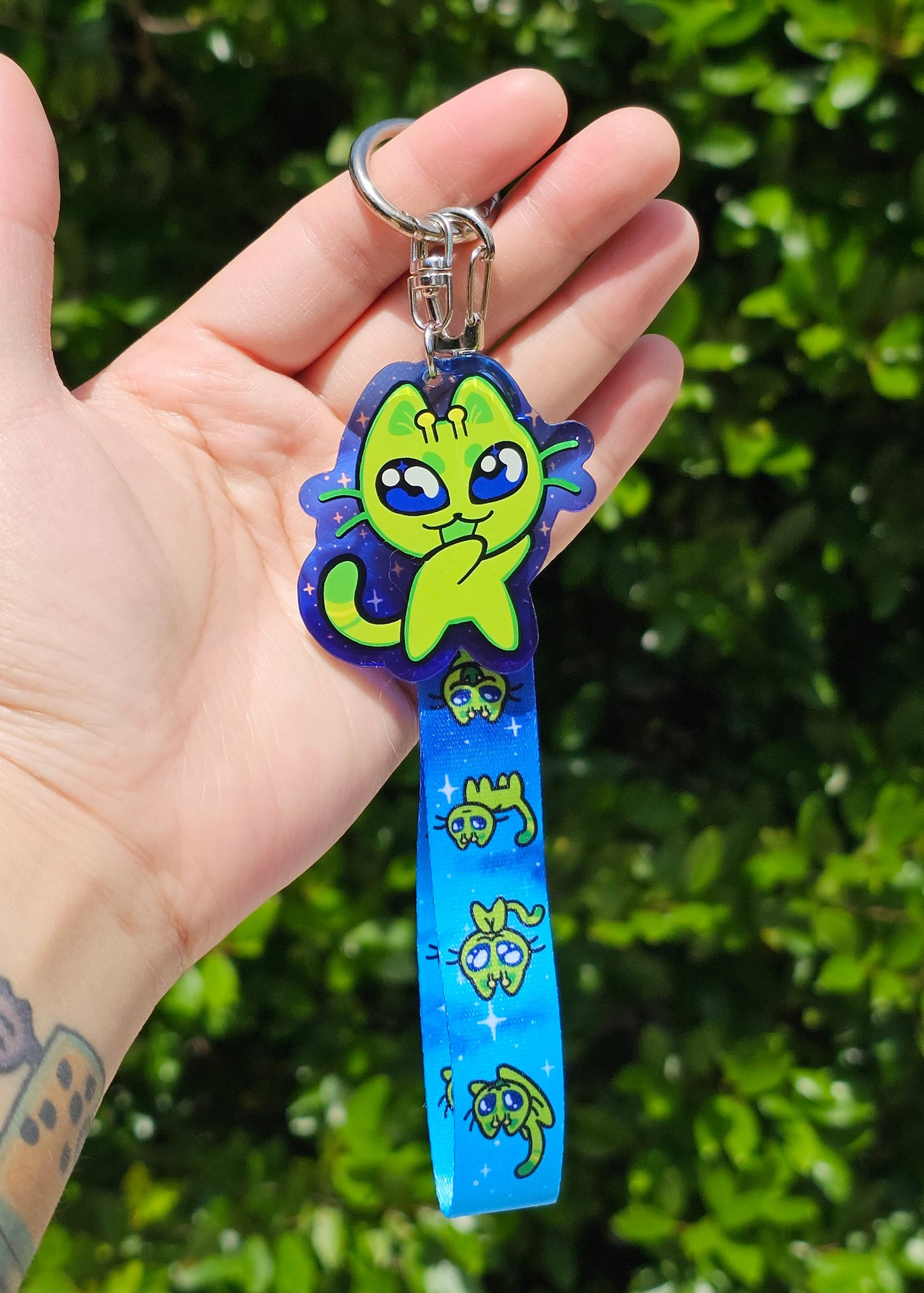 Alien Cat Lanyard