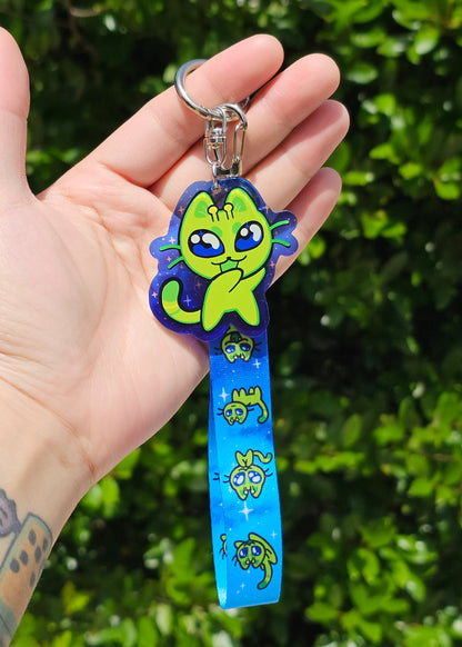 Alien Cat Lanyard